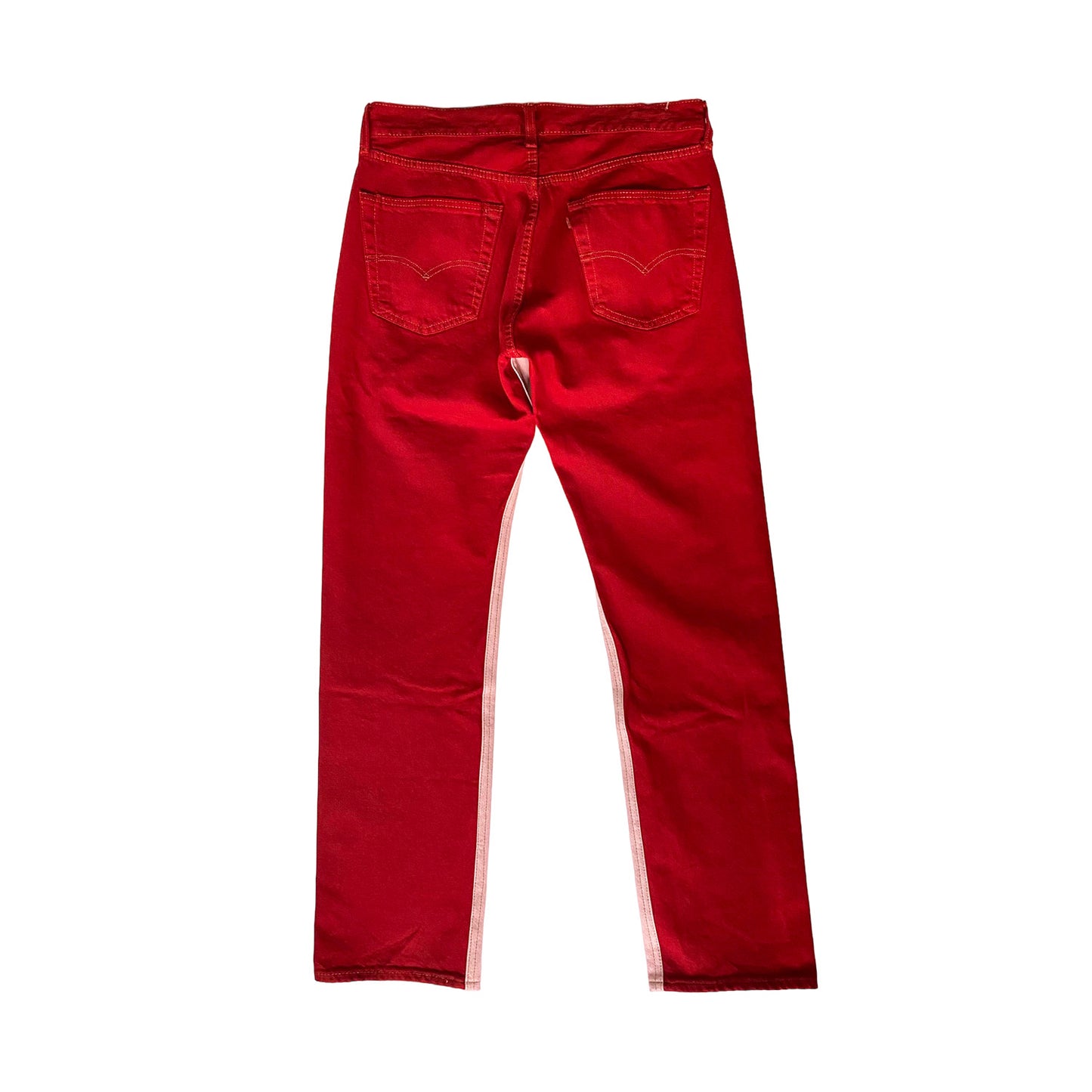 Nº73 Jeanspleatfront Rose / Red