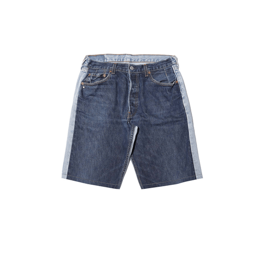 Nº77 Jeanspleatfront Shorts Lightblue / Blue
