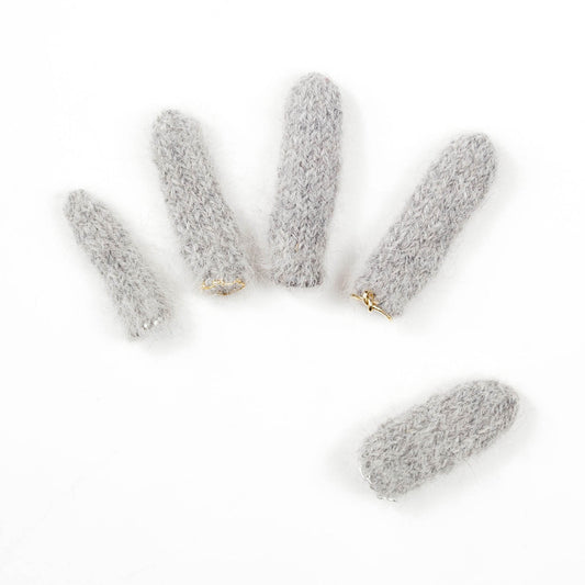 Nº73 Ring Gloves Set of 5 Chiengora® Light Grey