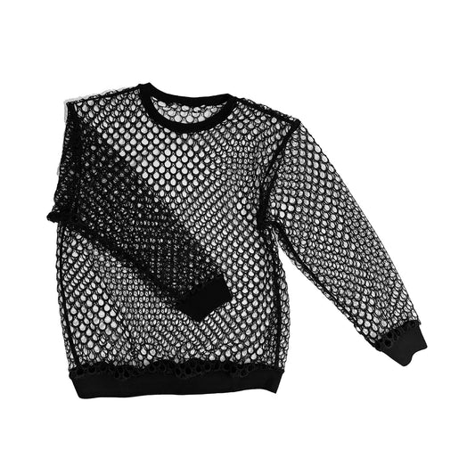Nº74 M-Sweater Black Fish Scales