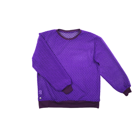 Nº75 M-Sweater Violet Lace